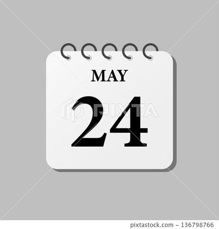 Icon page calendar day - 24 May 136798766