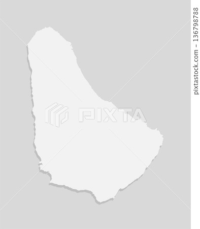 Map Barbados, template Caribbean outline country Map Barbados, template Caribbean outline country 136798788