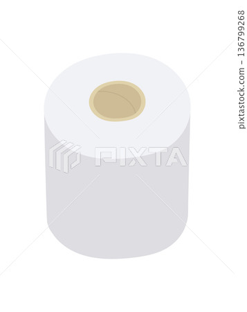 clean white toilet paper icon 136799268