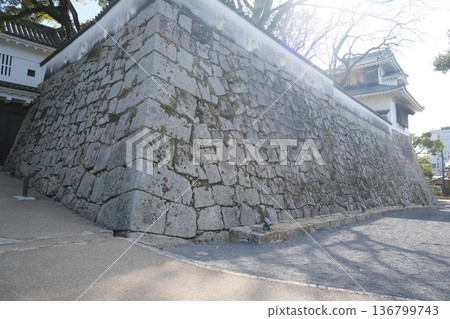 岡山城石牆24號，岡山縣岡山市，2025年3月 136799743