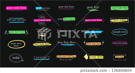 Label vintage handwriting design template. 136800604