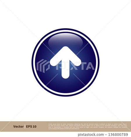 Up Signage Icon Vector Logo Template Illustration Design. Vector EPS 10. Up Signage Icon Vector Logo Template Illustration Design. Vector EPS 10. 136800789