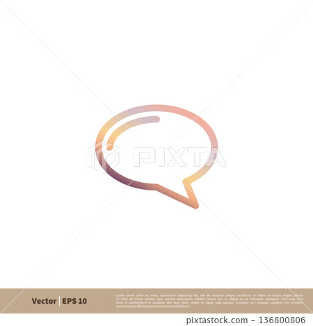 Speech Bubble Icon Vector Logo Template Illustration Design. Vector EPS 10. Speech Bubble Icon Vector Logo Template Illustration Design. Vector EPS 10. 136800806
