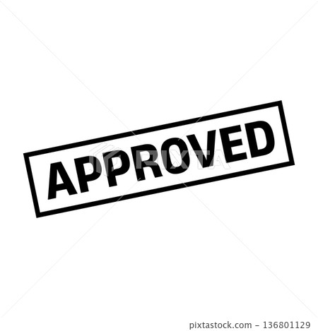 Approved Stamp. Approved Square Sign Approved Stamp. Approved Square Sign 136801129