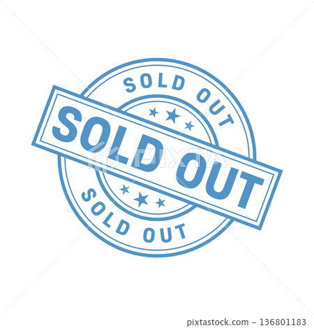 Sold Out Stamp. Sold Out Grunge Round Sign 136801183