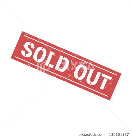 Sold Out Stamp. Sold Out Grunge Square Sign 136801187