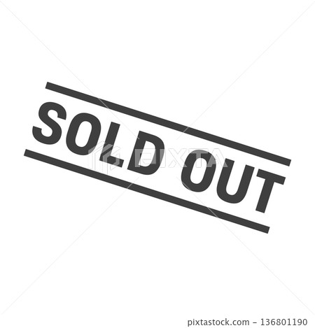 Sold Out Stamp. Sold Out Grunge Square Sign 136801190