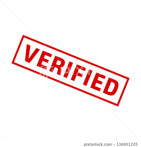 Verified Stamp. Verified Grunge Square Sign 136801205