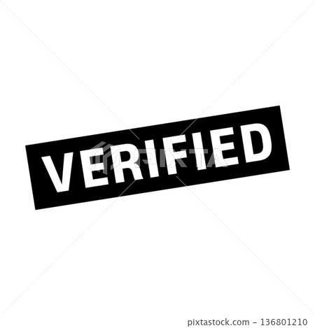 Verified Stamp. Verified Grunge Square Sign 136801210