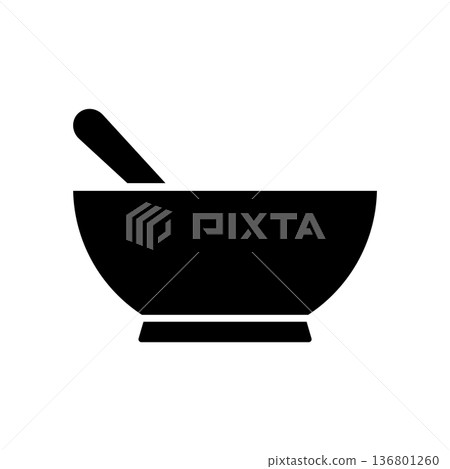 Bowl Icon Vector Design Bowl Icon Vector Design 136801260