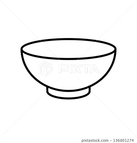 Bowl Icon Vector Design Bowl Icon Vector Design 136801274