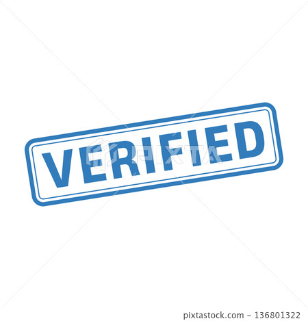 Verified Stamp. Verified Grunge Square Sign 136801322