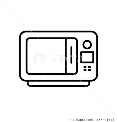 Microwave Icon Vector Design Illustration Microwave Icon Vector Design Illustration 136801341