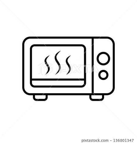 Microwave Icon Vector Design Illustration Microwave Icon Vector Design Illustration 136801347