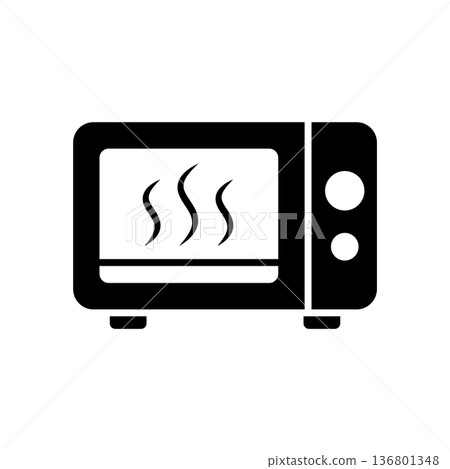 Microwave Icon Vector Design Illustration 136801348