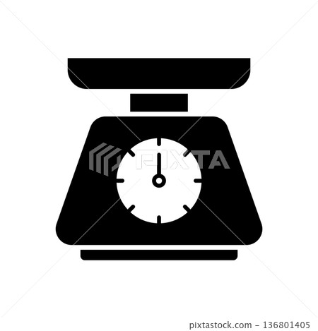 Kitchen Scale Icon vector Design illustration 136801405