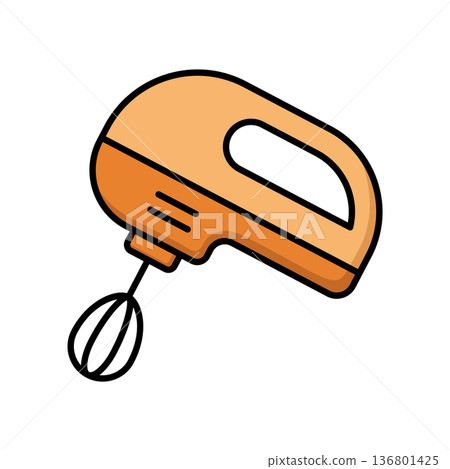 Hand Mixer Icon Vector Design Hand Mixer Icon Vector Design 136801425