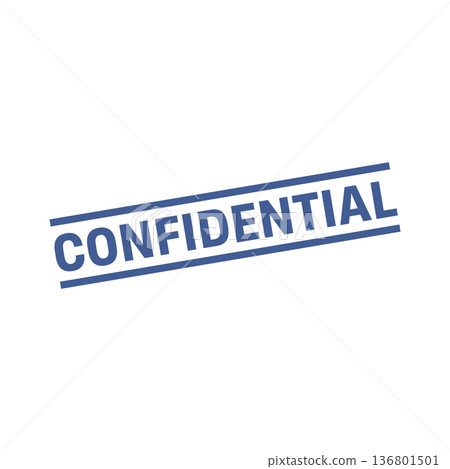 Confidential Stamp, Confidential Square Sign Confidential Stamp, Confidential Square Sign 136801501