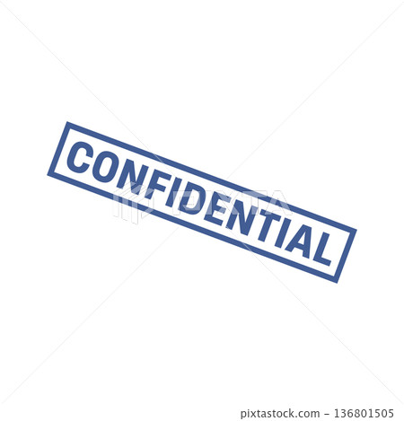 Confidential Stamp, Confidential Square Sign Confidential Stamp, Confidential Square Sign 136801505