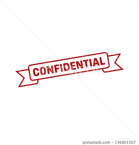 Confidential Stamp, Confidential Square Sign Confidential Stamp, Confidential Square Sign 136801507