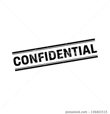 Confidential Stamp, Confidential Square Sign Confidential Stamp, Confidential Square Sign 136801515