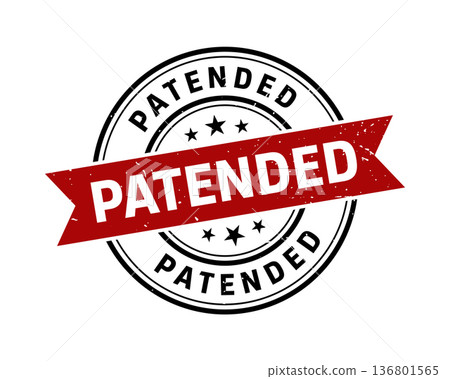 Patended Stamp,Patended Grunge Round Sign With Ribbon Patended Stamp,Patended Grunge Round Sign With Ribbon 136801565