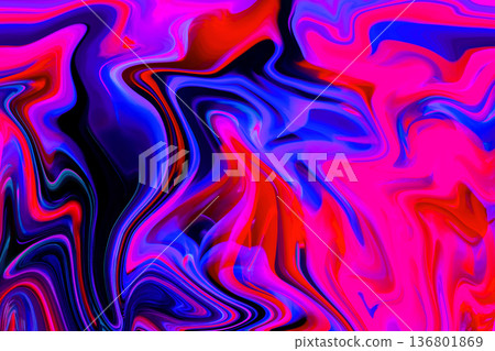 Vivid marble pattern based on pink, blue and black 136801869