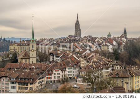 Skyline of Bern Old City. Switzerland Skyline of Bern Old City. Switzerland 136801982