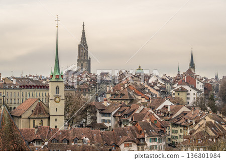 Skyline of Bern Old City. Switzerland 136801984