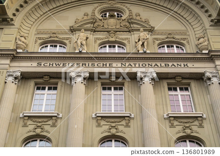Headquarters of Swiss National Bank. Bern, Switzerland 136801989