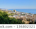 從蘇我之丘眺望湘南海與城市景觀 136802321