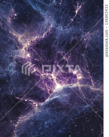 A cosmic style texture with glowing veins 136803433