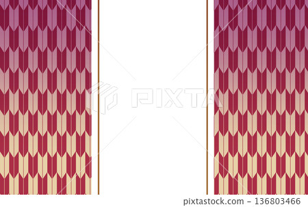 New Year's image, copy space, arrow pattern, red, gold, gradation 136803466
