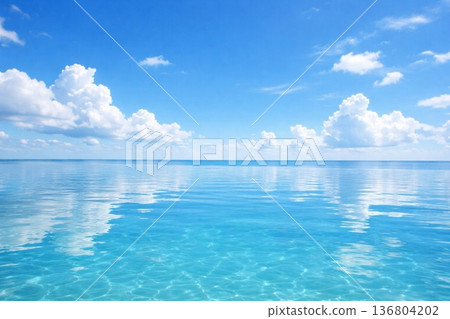 從海邊咖啡館眺望藍天下的相模灣 136804202