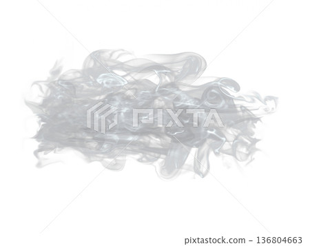 Abstract Fog Cloud Smoke Overlay Isolated on Transparent Background 136804663