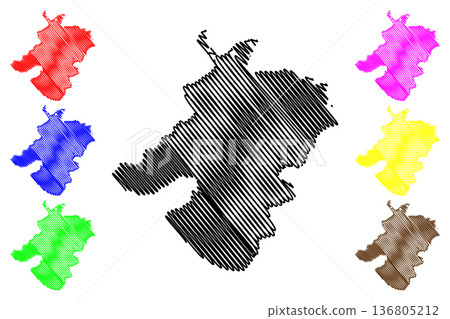 Nelson island (United States of America, North America, Alaska, US, USA) map vector illustration, scribble sketch Qaluyaaq map Nelson island (United States of America, North America, Alaska, US, USA) map vector illustration, scribble sketch Qaluyaaq map 136805212