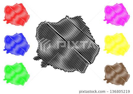 Nisyros island (Hellenic Republic, Greece, Greek island) map vector illustration, scribble sketch Nisiros map Nisyros island (Hellenic Republic, Greece, Greek island) map vector illustration, scribble sketch Nisiros map 136805219