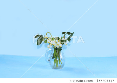 Floral arrangement with carnations on a pink background. Concept for Valentine's Day or Women's Day, Mother's Day, banner, greetings to your loved one on holiday, birthday, minimal modern design, sele Floral arrangement with carnations on a pink background. Concept for Valentine's Day or Women's Day, Mother's Day, banner, greetings to your loved one on holiday, birthday, minimal modern design, sele 136805347