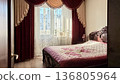 Cozy bedroom in a sunny day, classic style interior with copy space. 136805964