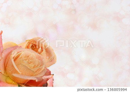 Abstract spring floral background, banner, minimal holiday concept. Greeting card for mother's day, happy birthday, wedding, gift for loved ones, place for text, Abstract spring floral background, banner, minimal holiday concept. Greeting card for mother's day, happy birthday, wedding, gift for loved ones, place for text, 136805994