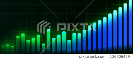 Finance Growth Analytics Data Chart ESG Sustainable Investment Market Uptrend KPI Dashboard Forecast Metrics Green Economy. Vector Illustration Finance Growth Analytics Data Chart ESG Sustainable Investment Market Uptrend KPI Dashboard Forecast Metrics Green Economy. Vector Illustration 136806459
