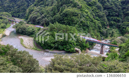 秋田新幹線穿過綠意盎然的仙岩峠(第一部分) 秋田新幹線穿過綠意盎然的仙岩峠(第一部分) 136806650