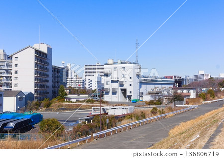 東京江戶川區荒川河畔 2026 年 2 月 東京江戶川區荒川河畔 2026 年 2 月 136806719