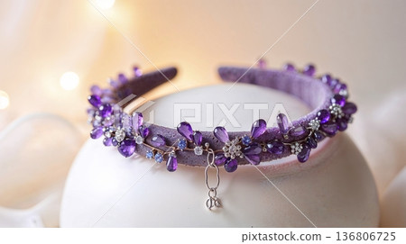 Colorful amethyst headband Colorful amethyst headband 136806725