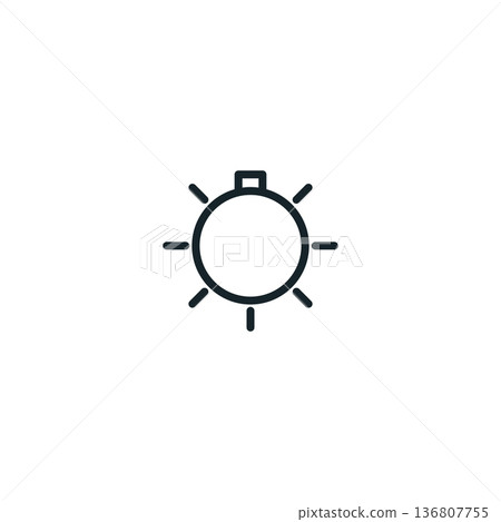 Lighting system dashboard indicator symbol vehicle headlight illumination control, interface icon 136807755