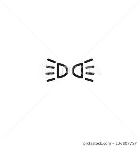 Lighting foglight dashboard indicator symbol vehicle front rear foglamp activation, automotive 136807757