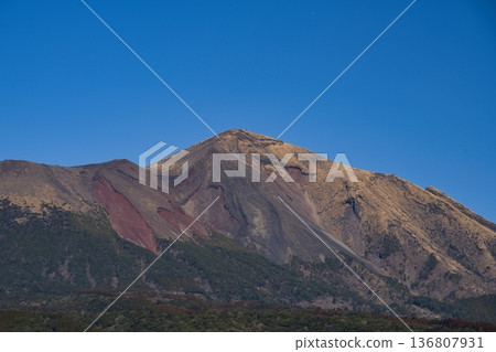 Kirishima Mountains from Miyakonojo City Kirishima Mountains from Miyakonojo City 136807931