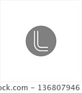 Litecoin (LTC) cryptocurrency logo vector illustration for banner or background 136807946