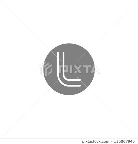 Litecoin (LTC) cryptocurrency logo vector illustration for banner or background 136807946