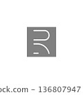 Revain cryptocurrency icon of 3 types color, black and white, outline. Isolated vector sign symbol. 136807947